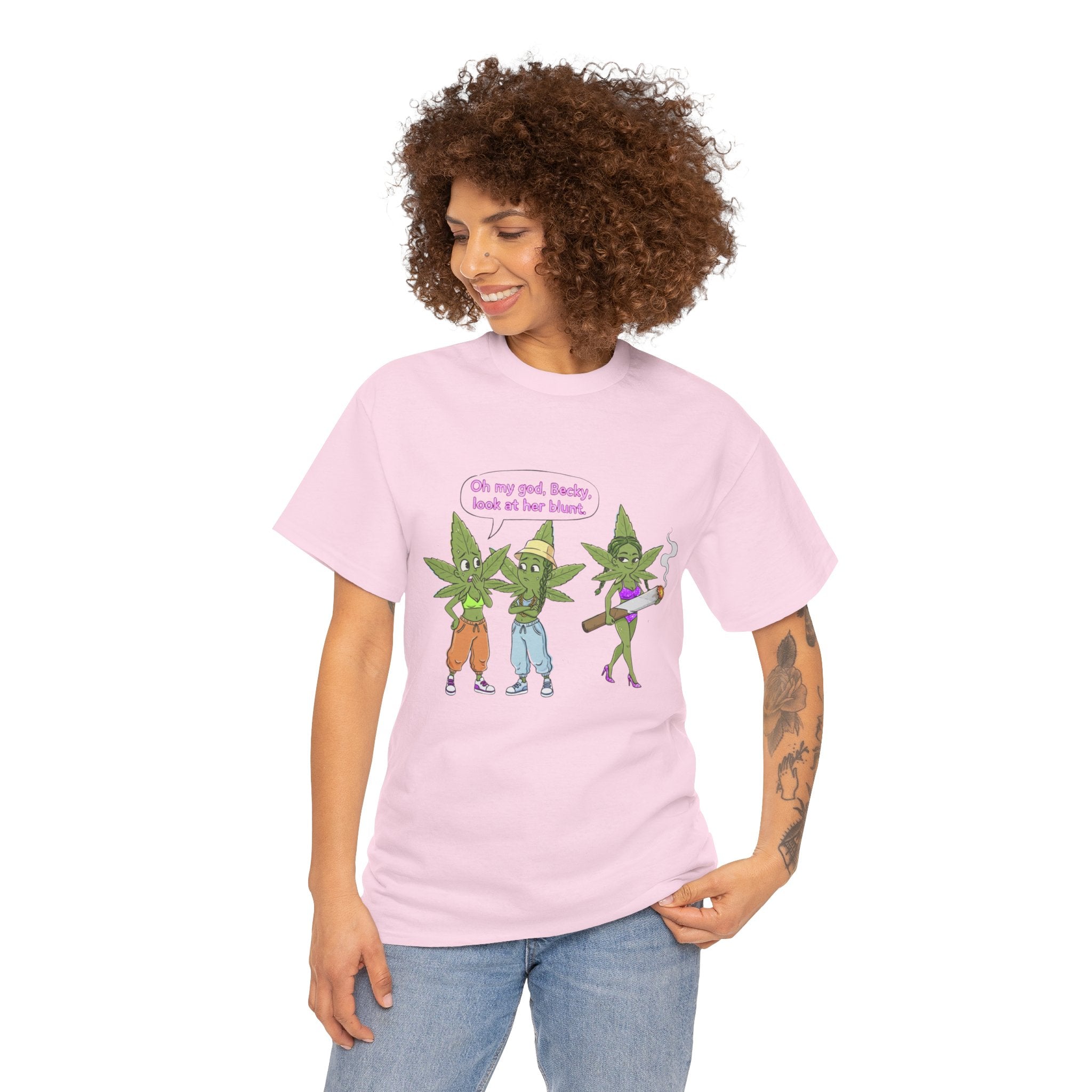 Look at her Blunt- Parody Weed Stoner Hip Hop Tee, Funny 90s Shirt