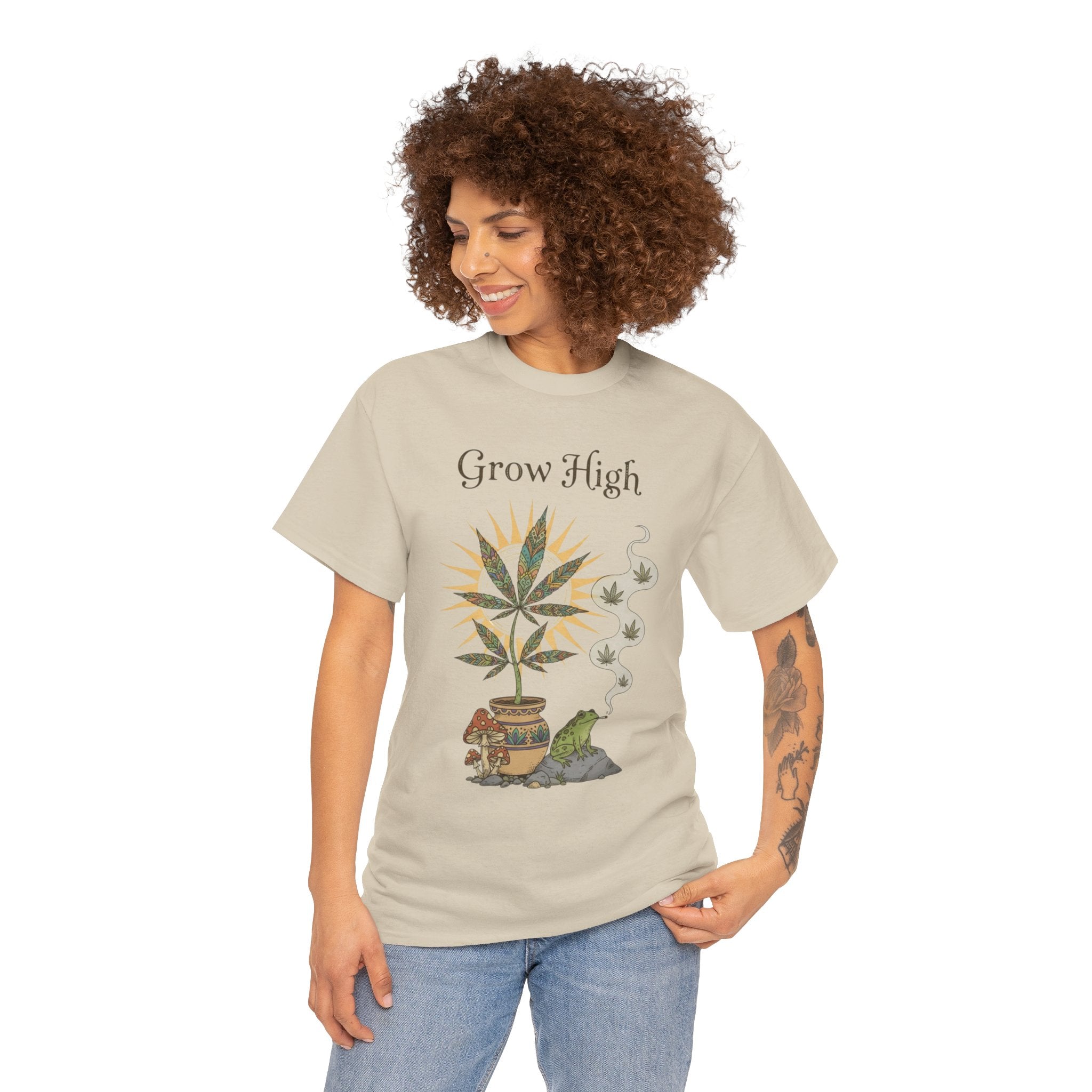 Grow High 420 Tee- Funny Garden Shirt
