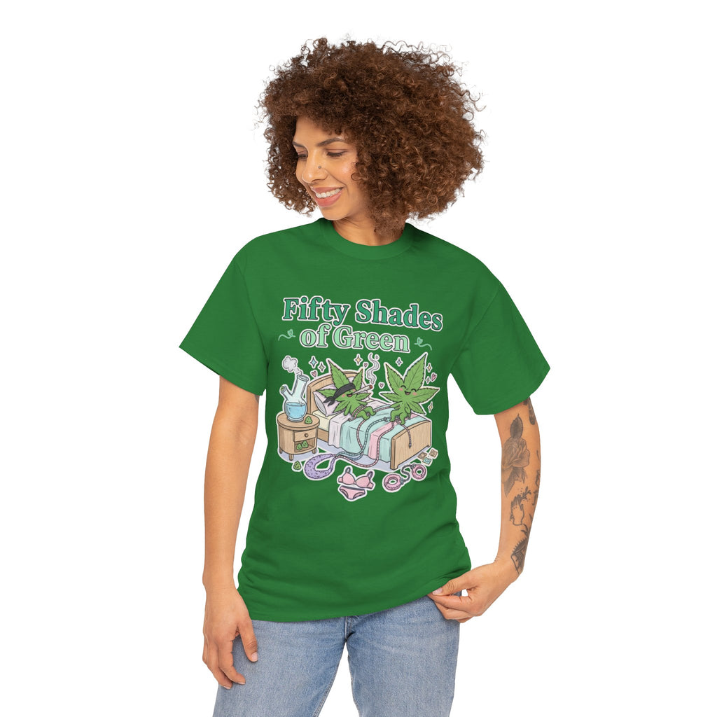 Fifty Shades of Green Unisex Tee | Funny Stoner Graphic Shirt