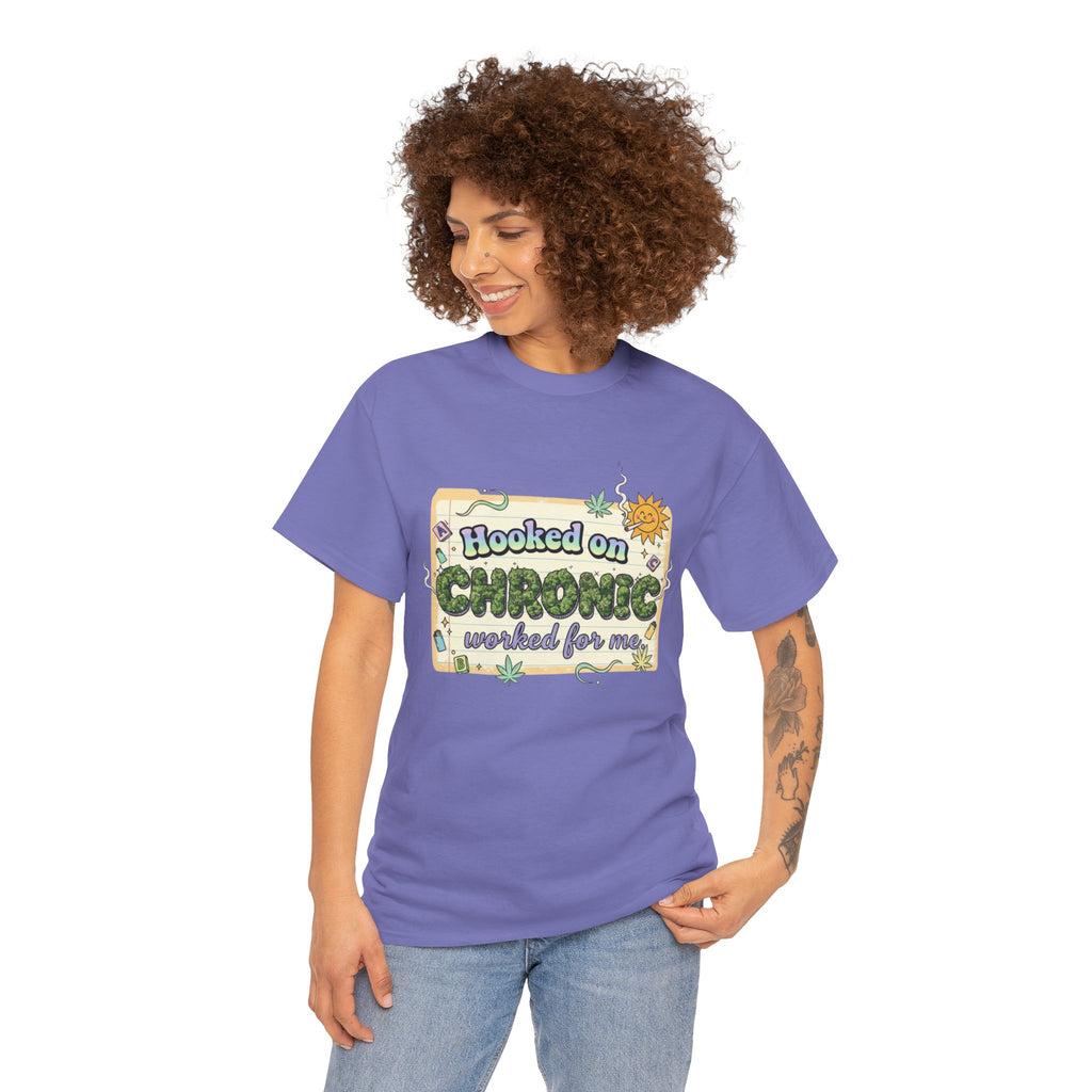 Hooked On Chronic 80's Nostalgia Stoner Parody Tee