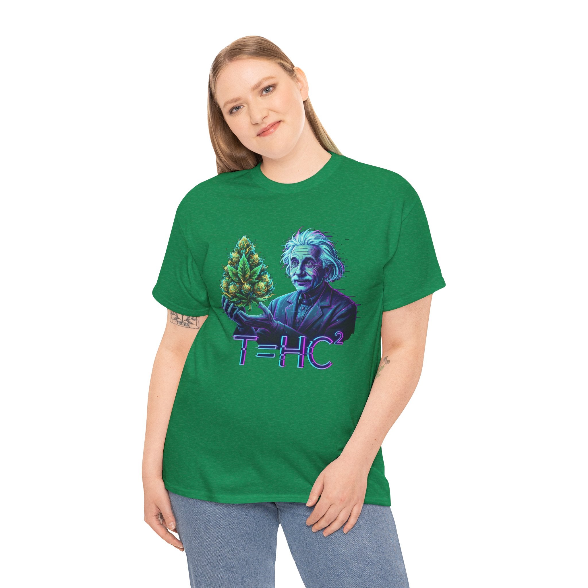 Einstein Holding Nugget T-Shirt | Funny Science Stoner Tee