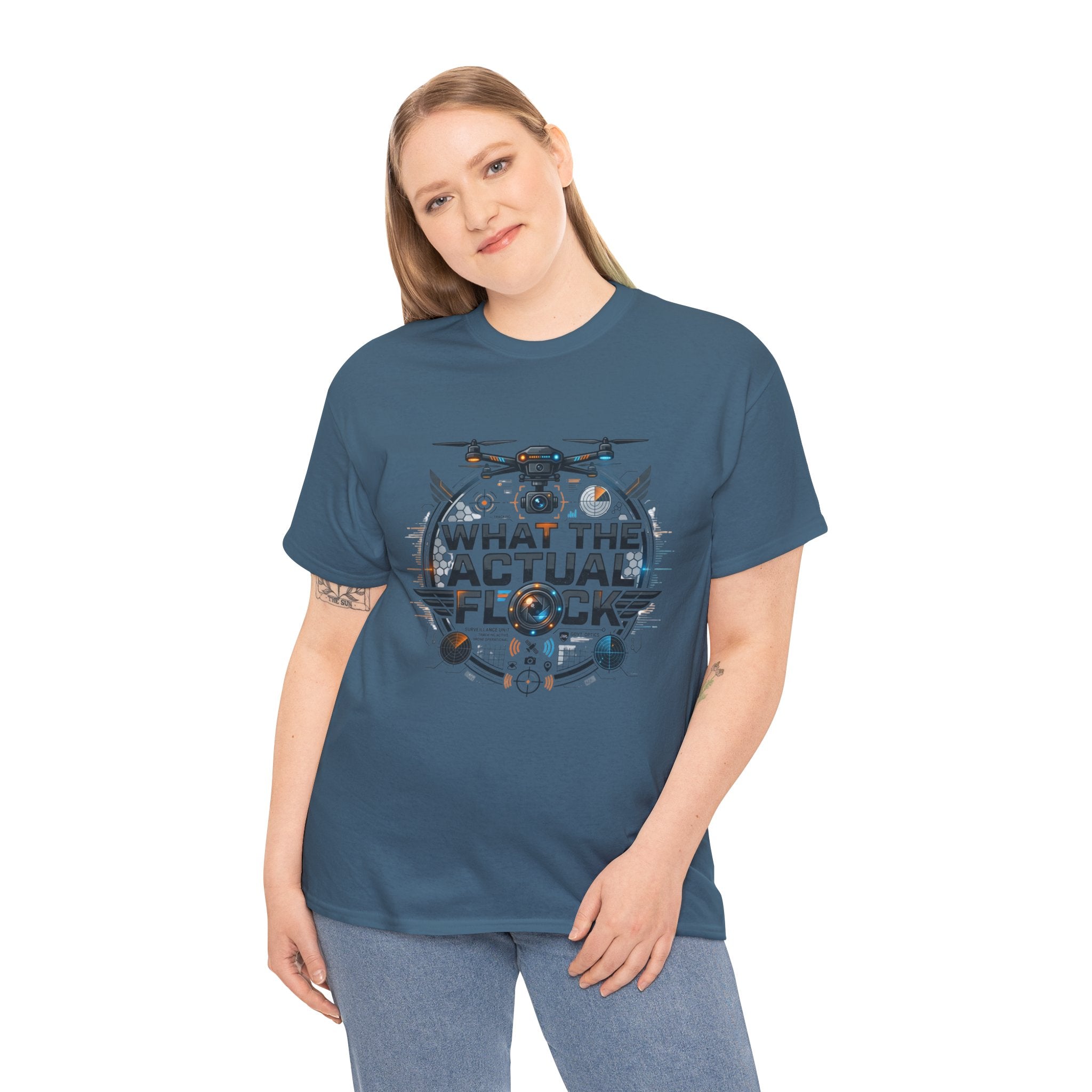 Drone ‘What The Actual Flock’ Tee — Funny Drone Pilot Shirt