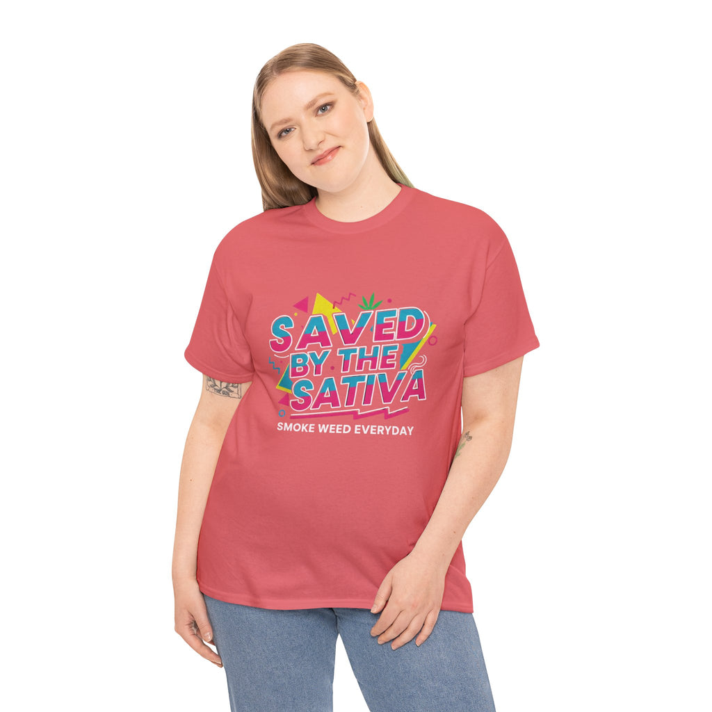 Saved by the Sativa Retro 90s Graphic Tee