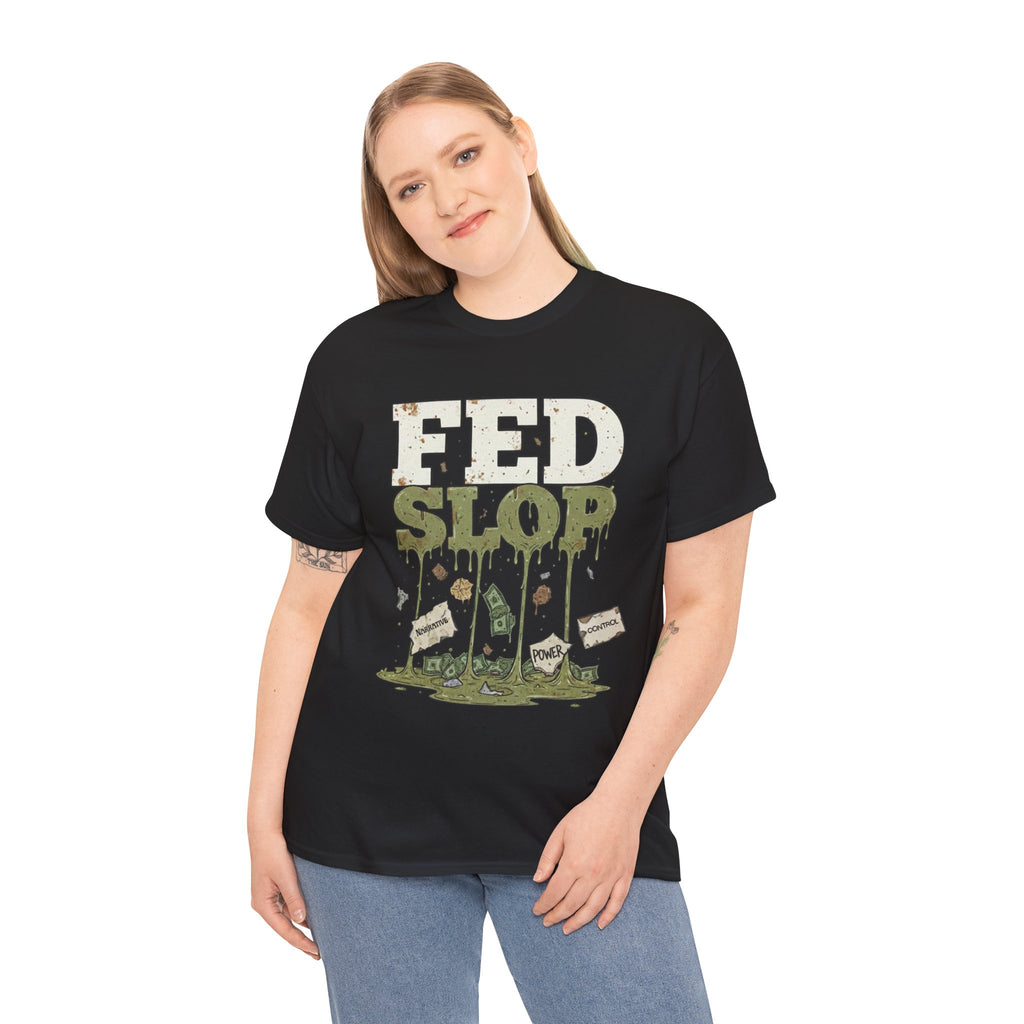 Fed Slop Military MRE Mess Hall Vintage Grunge T-Shirt | Conspiracy Critical Thinking