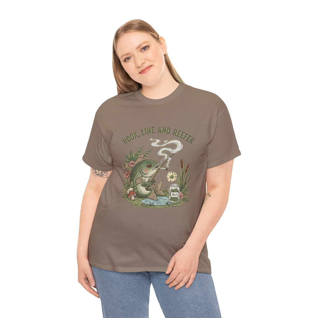 Hook, Line and Reefer Stoner Fishing Tee