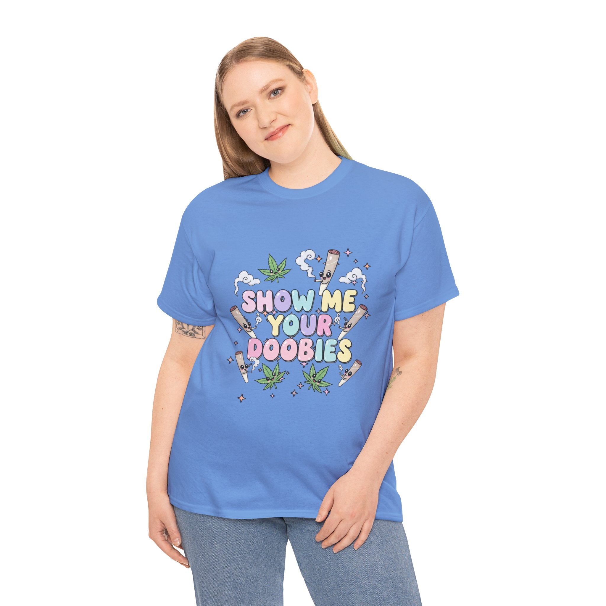 Funny Show me your Doobies Shirt | 420 Lover Gift Graphic Tee