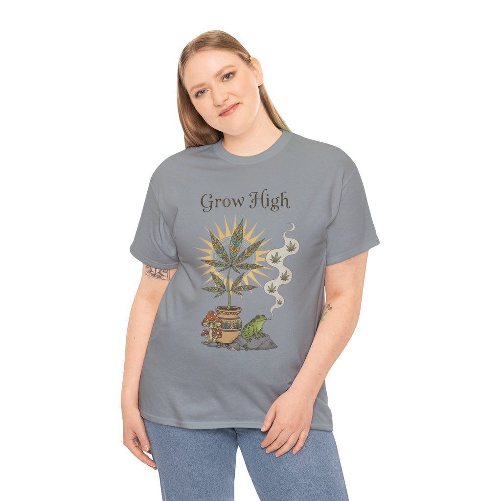 Grow High 420 Tee- Funny Garden Shirt