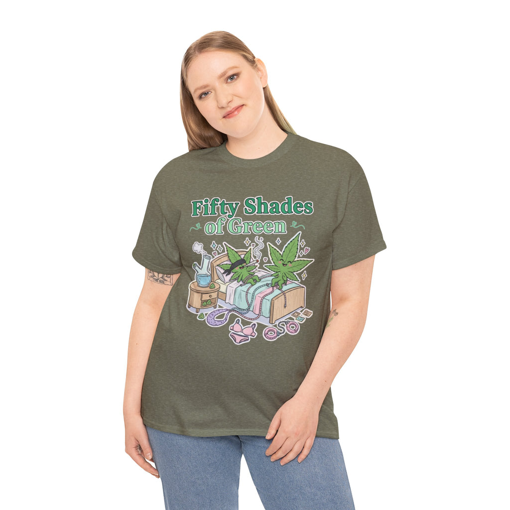 Fifty Shades of Green Unisex Tee | Funny Stoner Graphic Shirt