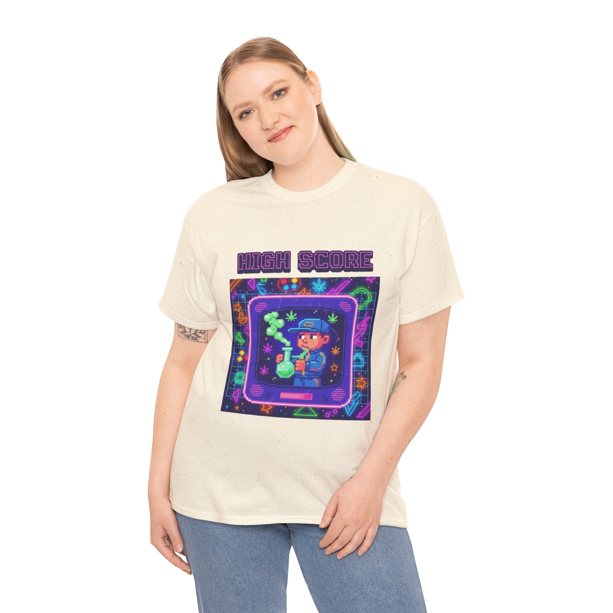 Retro Gamer Unisex Tee, High Score Tee, Video Game Shirt, Gamer Gift, Nostalgic Apparel, Fun Casual Wear