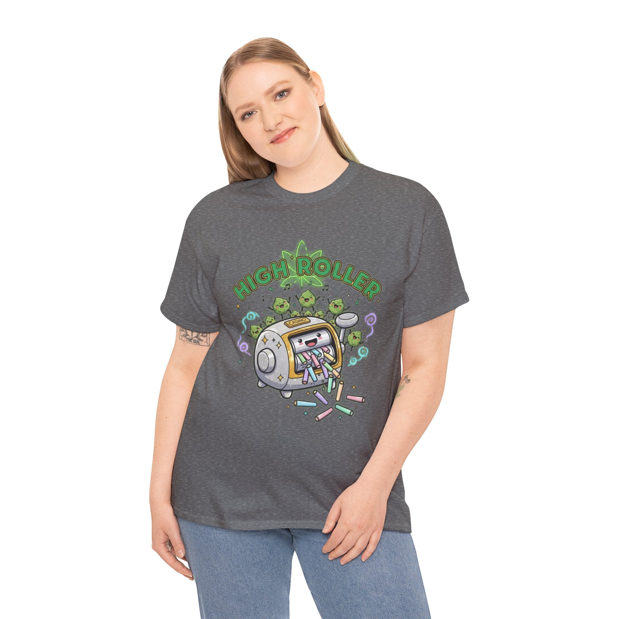 High Roller Stoner Casino Tee | Funny Gambling Humor Shirt