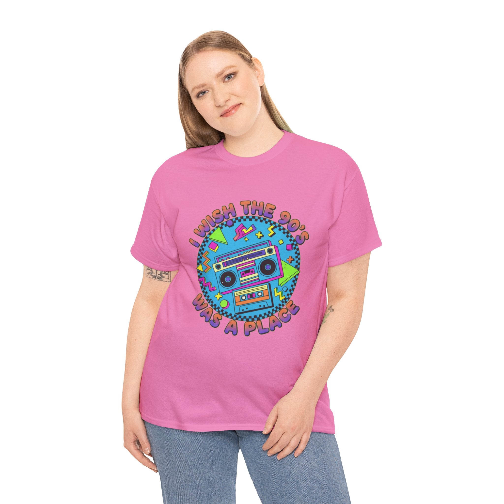I Wish The 90s Was a Place Retro Boombox T-Shirt