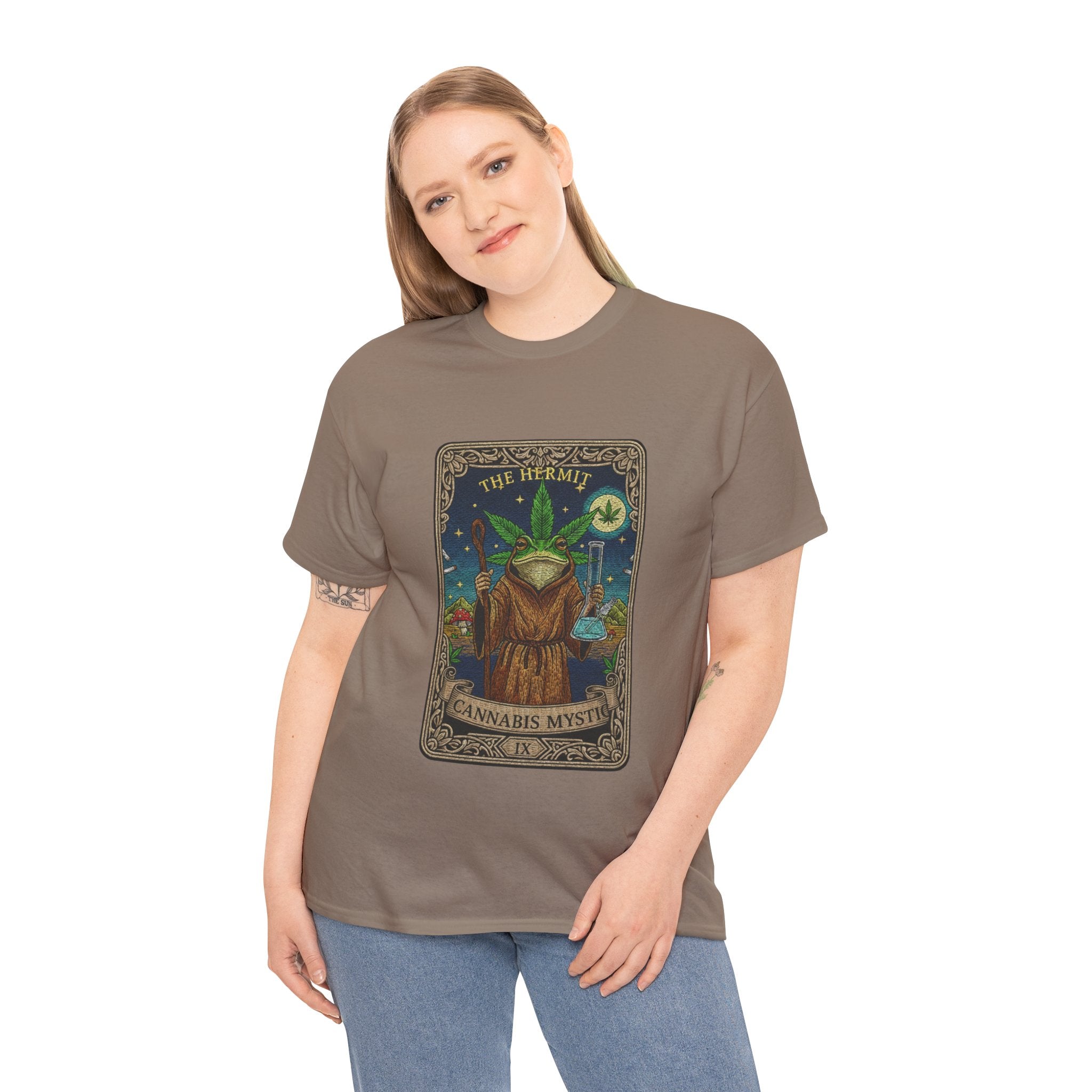 420 Mystic Hermit Tarot Tee | Psychedelic Plant Art