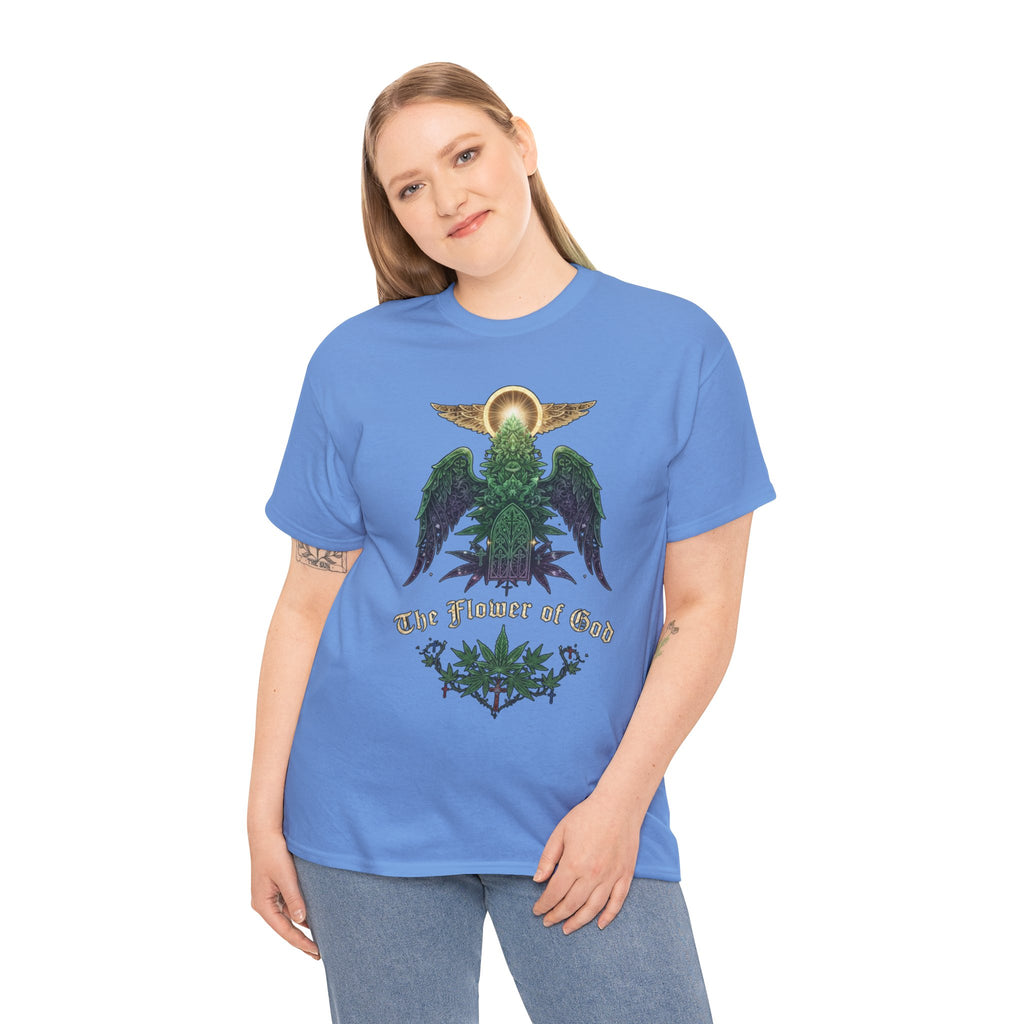 Flower of God- Angel T-Shirt | Retro Botanical Stoner Religious Tee