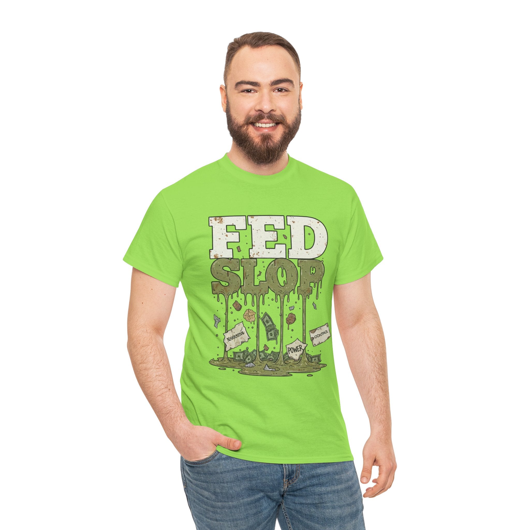 Fed Slop Military MRE Mess Hall Vintage Grunge T-Shirt | Conspiracy Critical Thinking