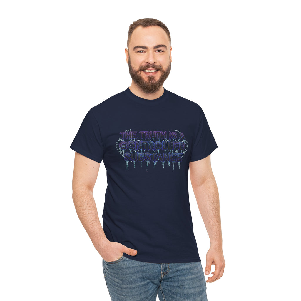 The Truth Is A Controlled Substance T Shirt Matrix Style Truth Seeker Conspiracy Tee