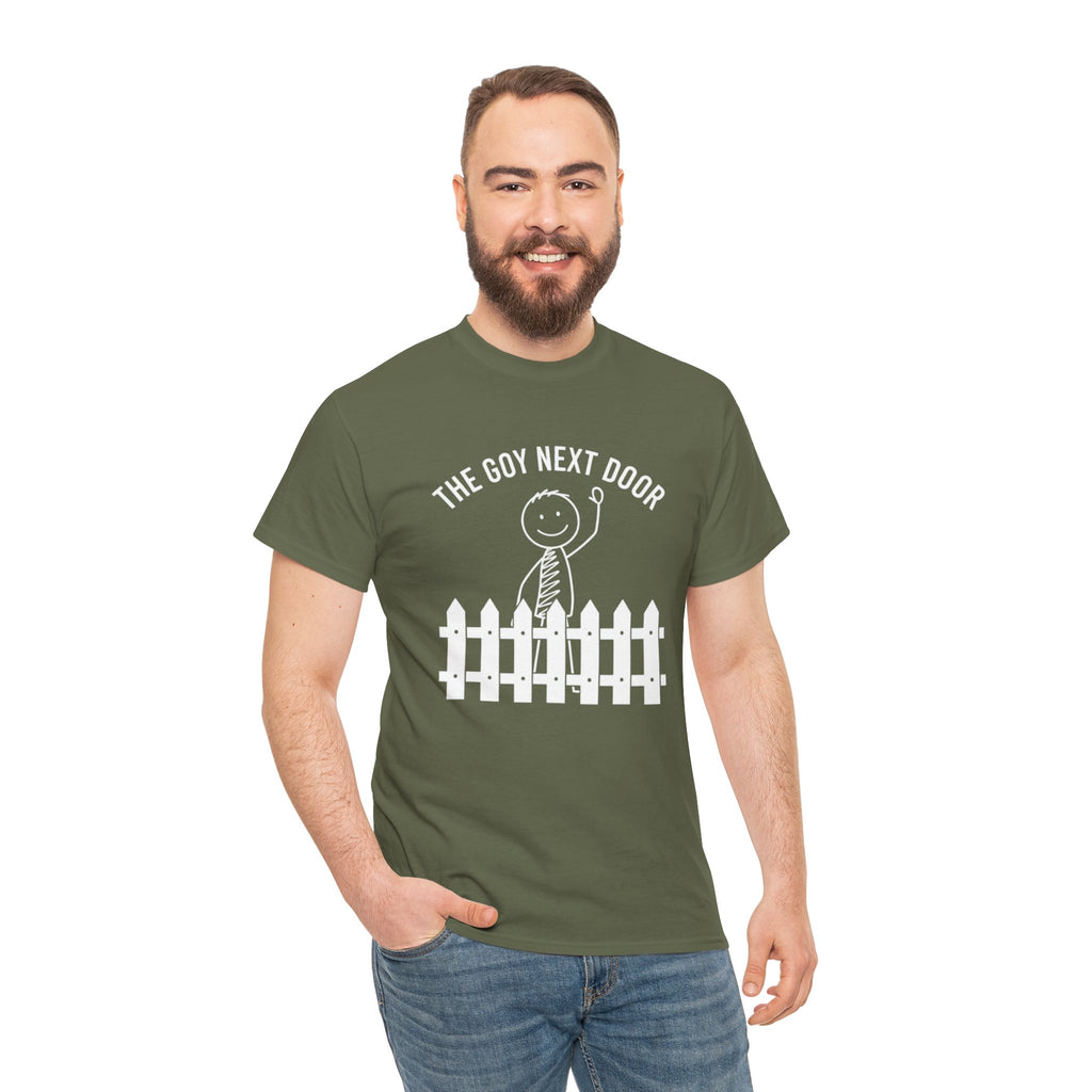 The Goy Next Door Funny Fence Graphic Tee