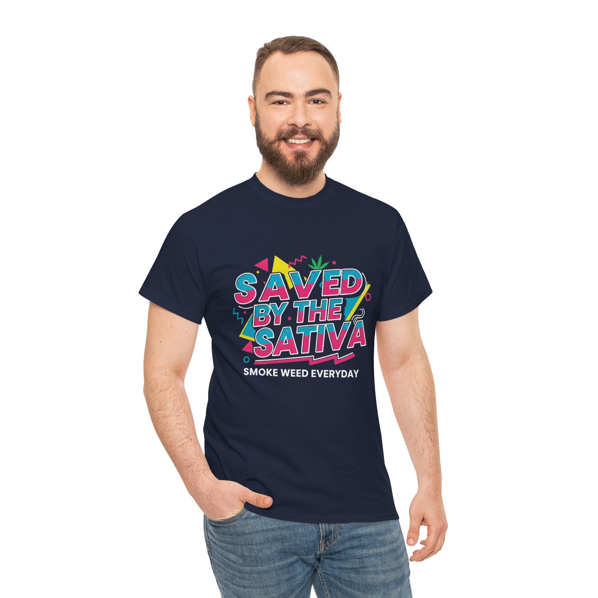 Saved by the Sativa Retro 90s Graphic Tee