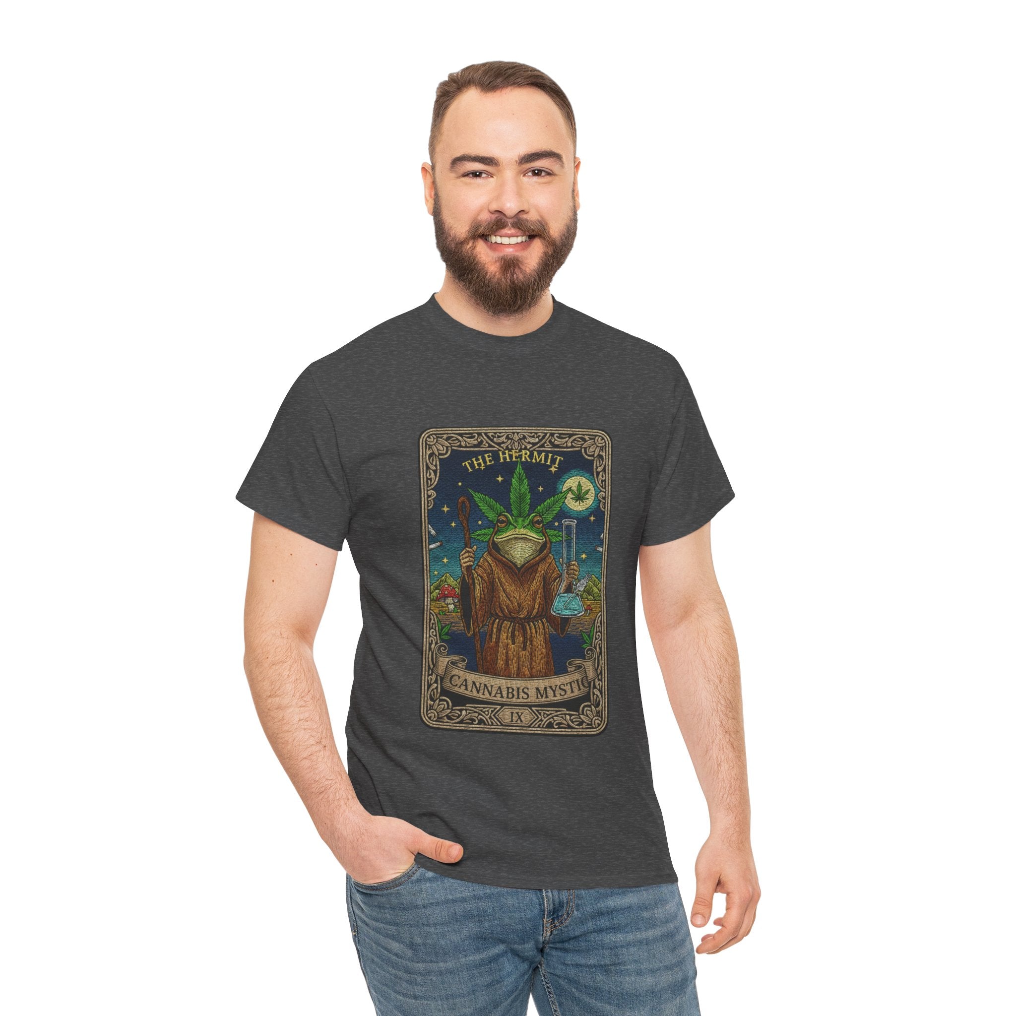 420 Mystic Hermit Tarot Tee | Psychedelic Plant Art