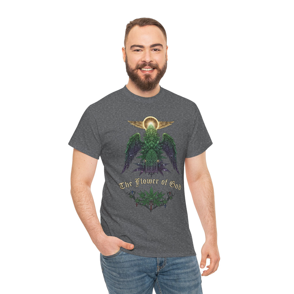 Flower of God- Angel T-Shirt | Retro Botanical Stoner Religious Tee