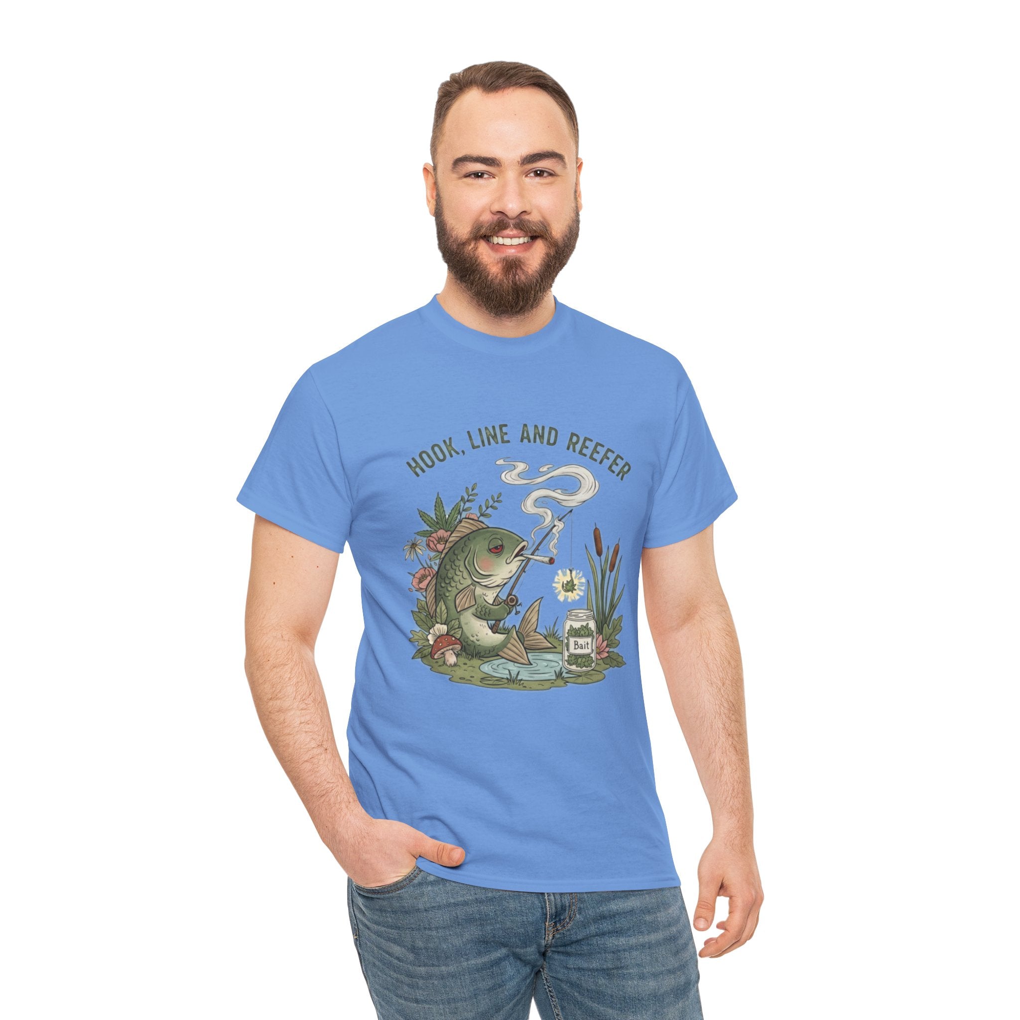 Hook, Line and Reefer Stoner Fishing Tee