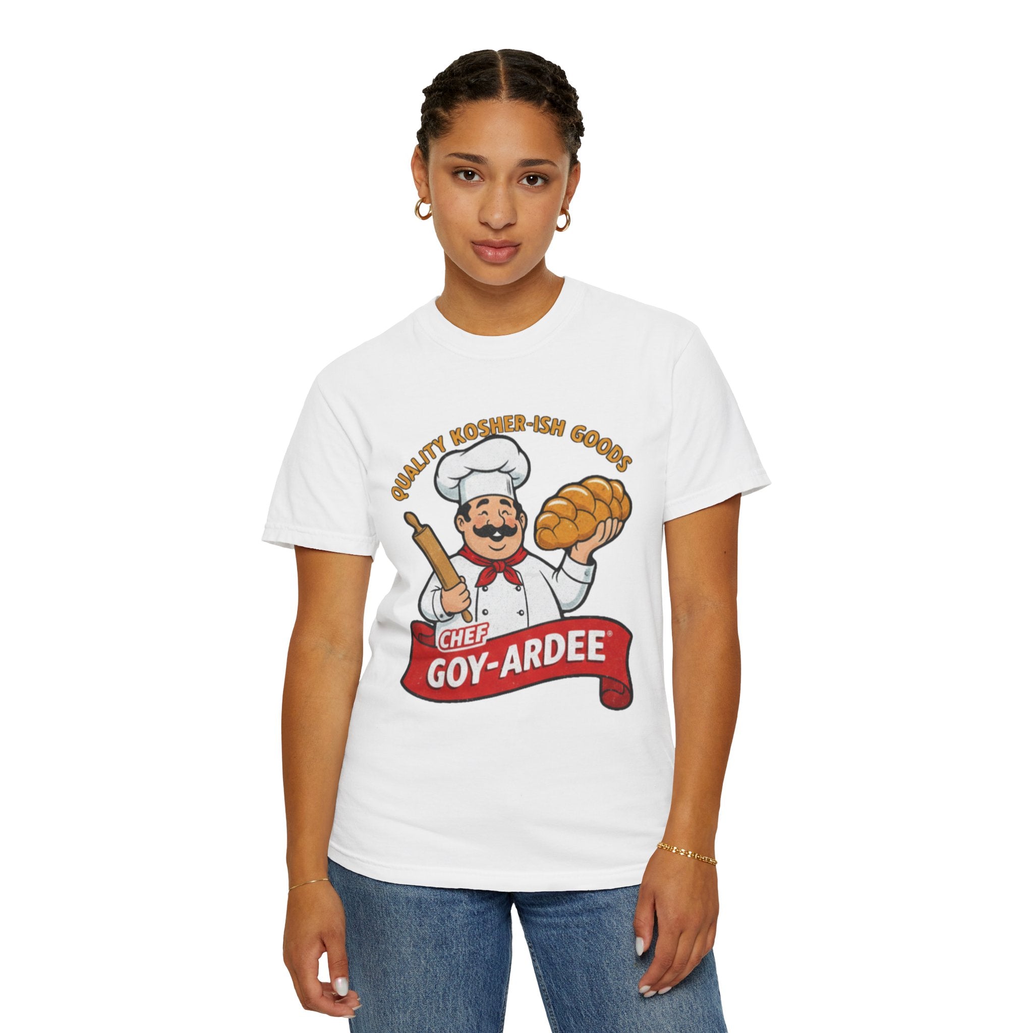 Chef Goy-Ardee graphic T-Shirt | Vintage Cartoon Baker Logo