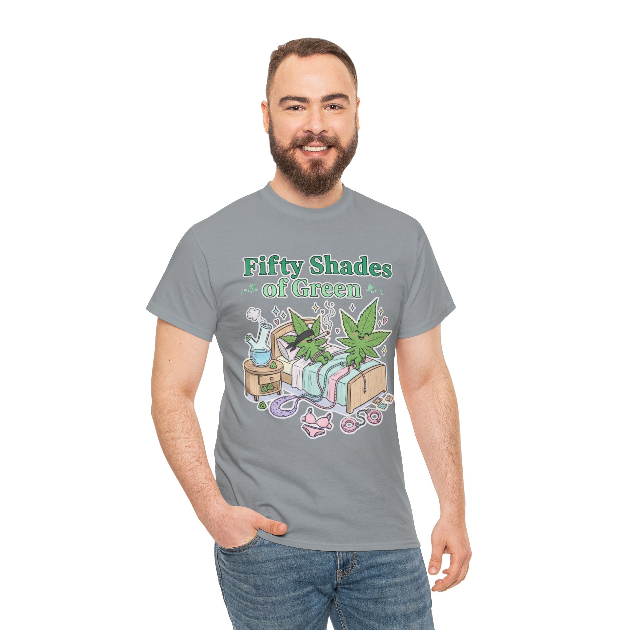 Fifty Shades of Green Unisex Tee | Funny Stoner Graphic Shirt