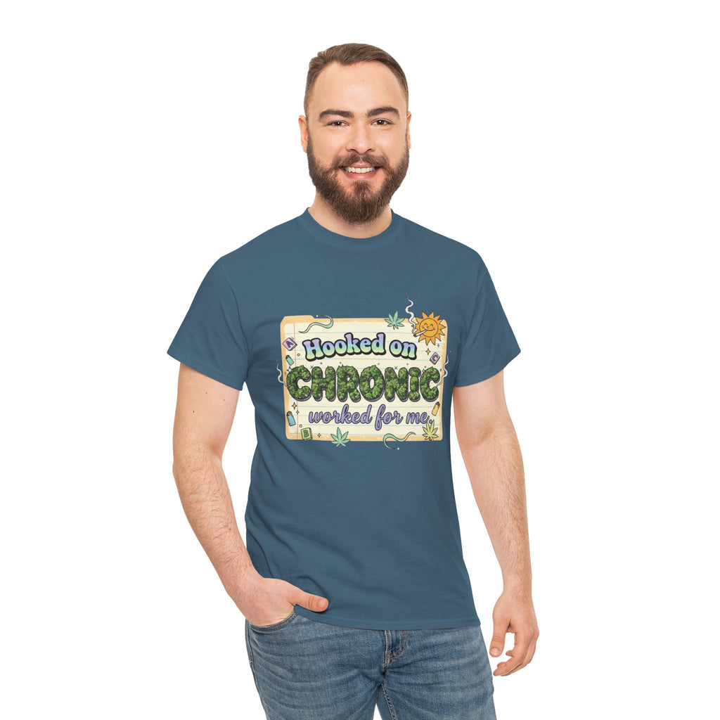 Hooked On Chronic 80's Nostalgia Stoner Parody Tee