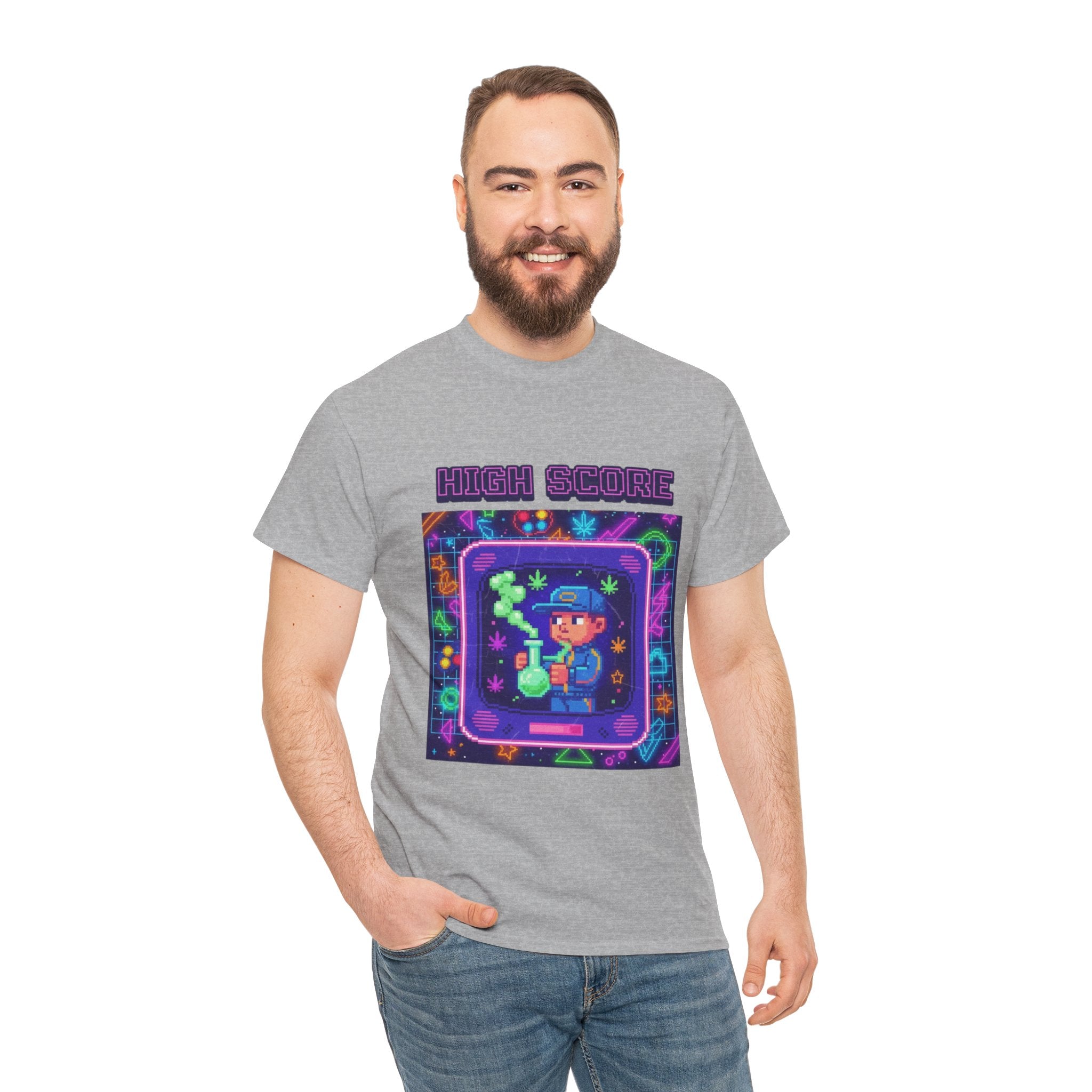 Retro Gamer Unisex Tee, High Score Tee, Video Game Shirt, Gamer Gift, Nostalgic Apparel, Fun Casual Wear