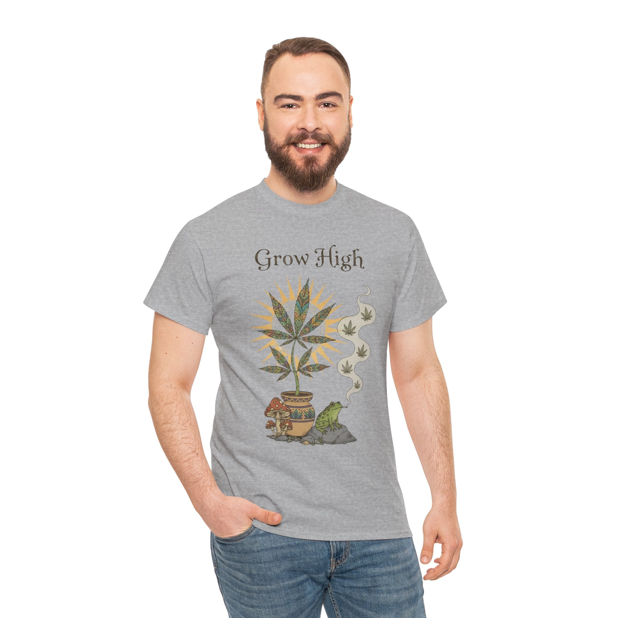 Grow High 420 Tee- Funny Garden Shirt
