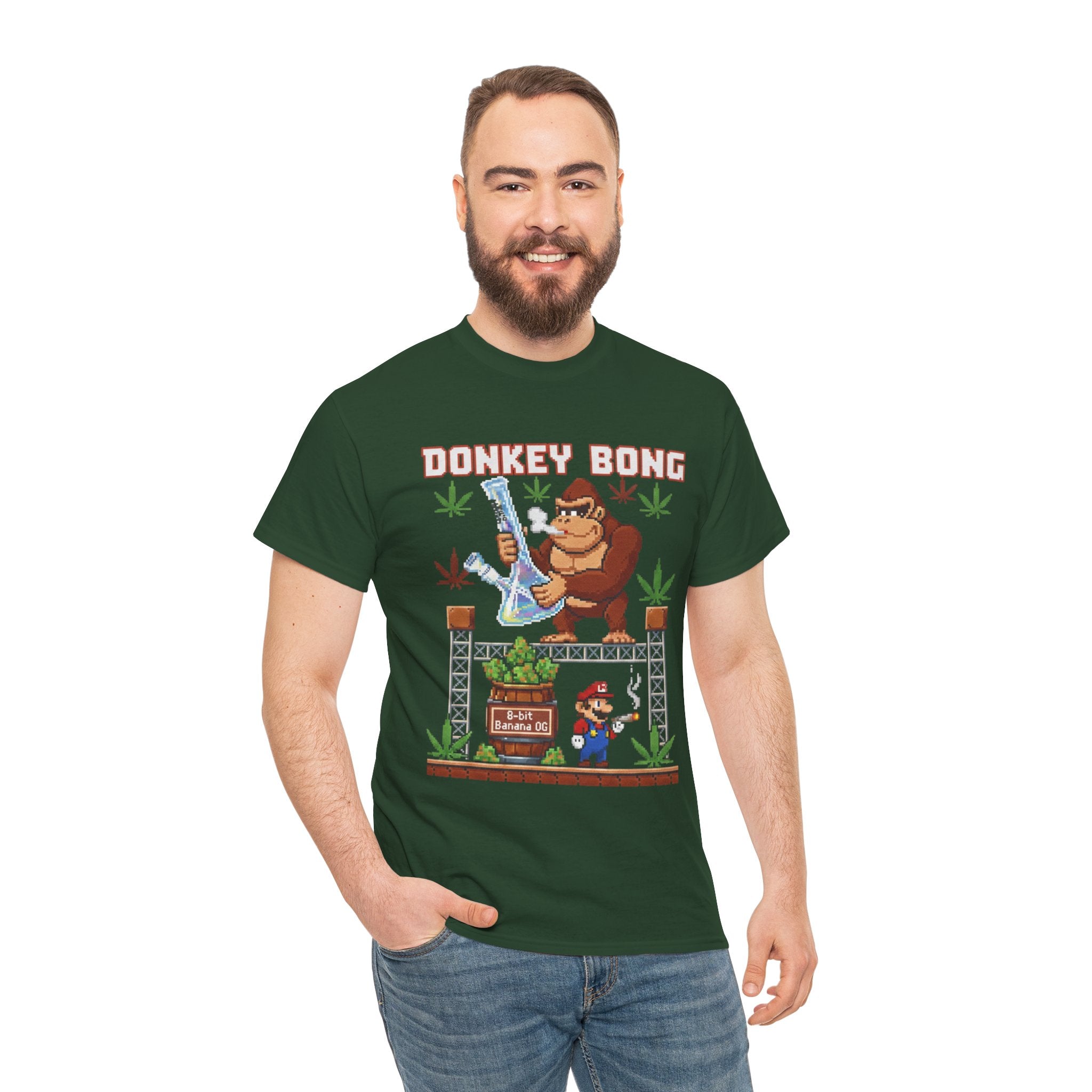 Donkey Bong Pixel Art Tee | Video Game Parody