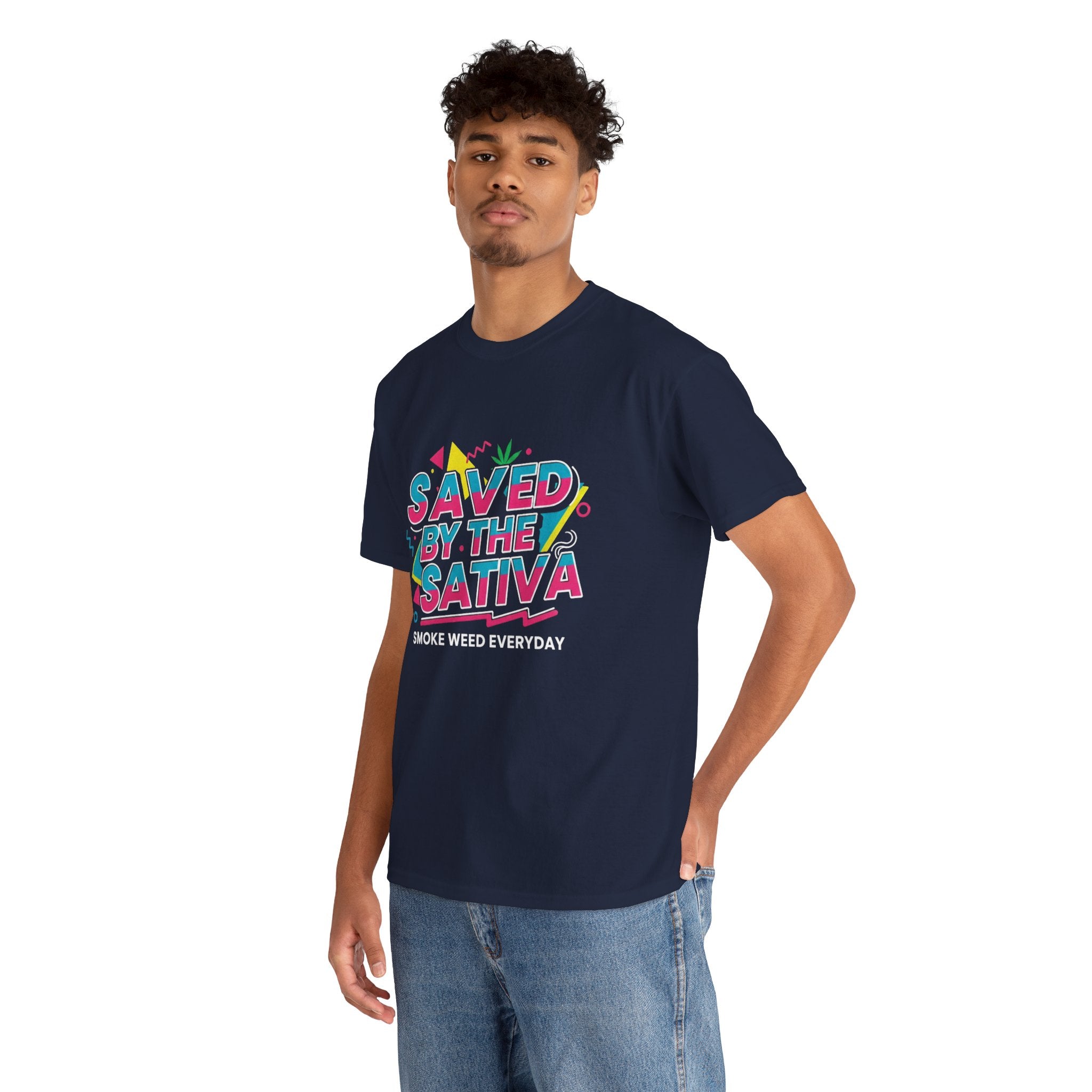 Saved by the Sativa Retro 90s Graphic Tee