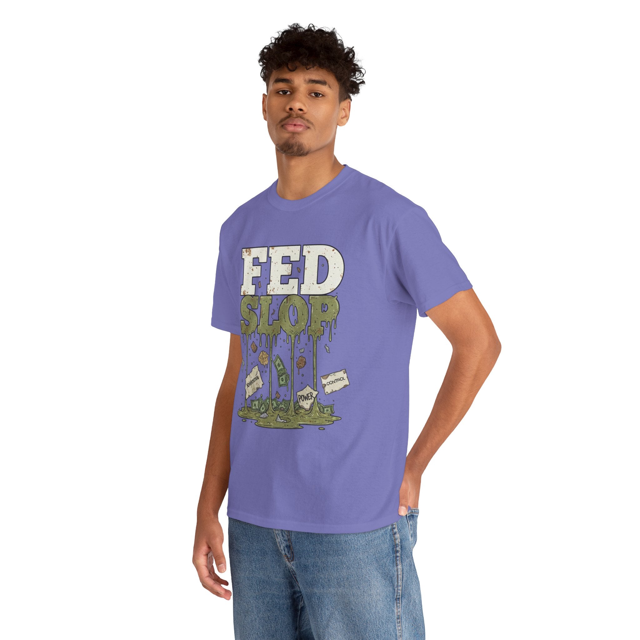 Fed Slop Military MRE Mess Hall Vintage Grunge T-Shirt | Conspiracy Critical Thinking