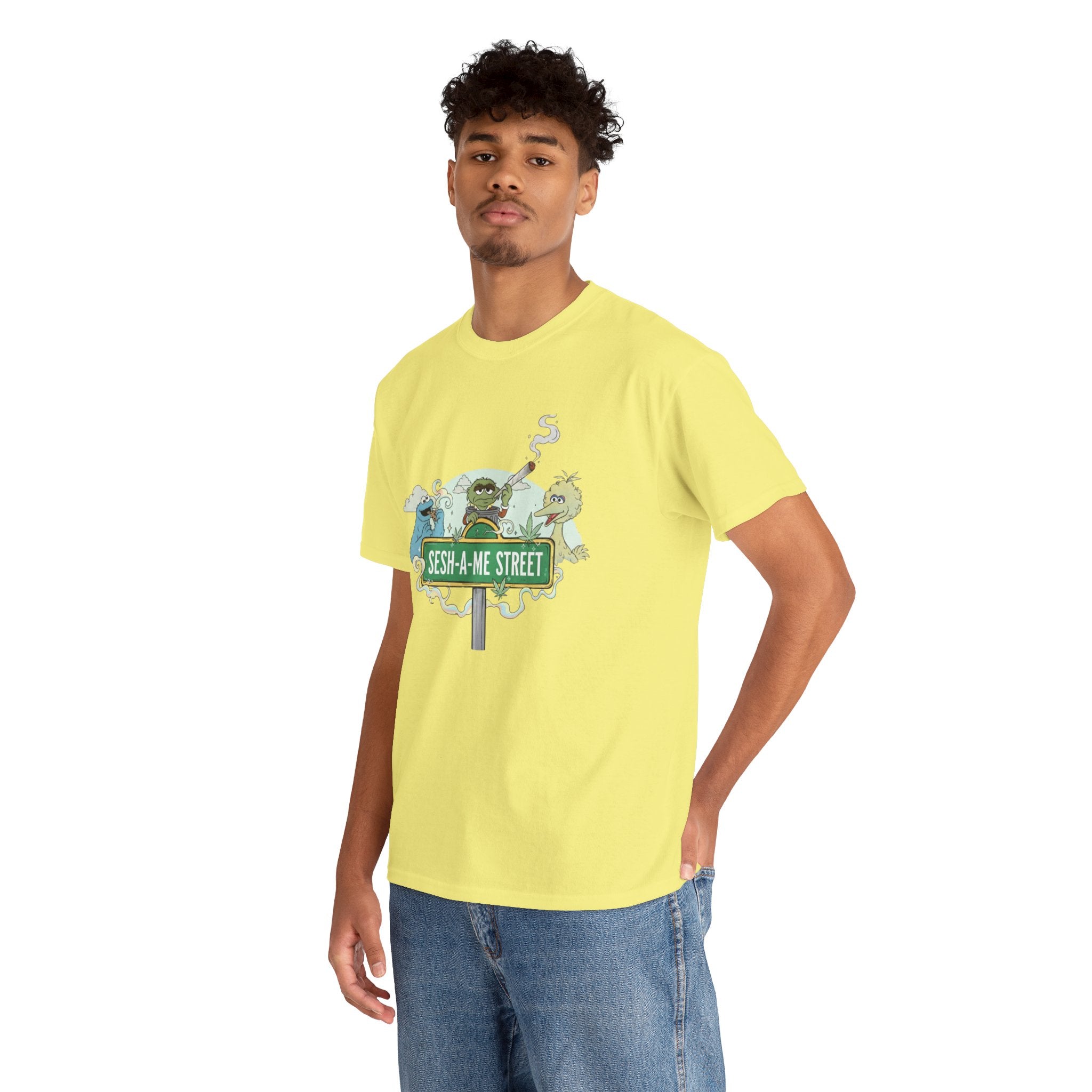 Sesh-a-me Street Stoner Tee, 420 Parody Shirt