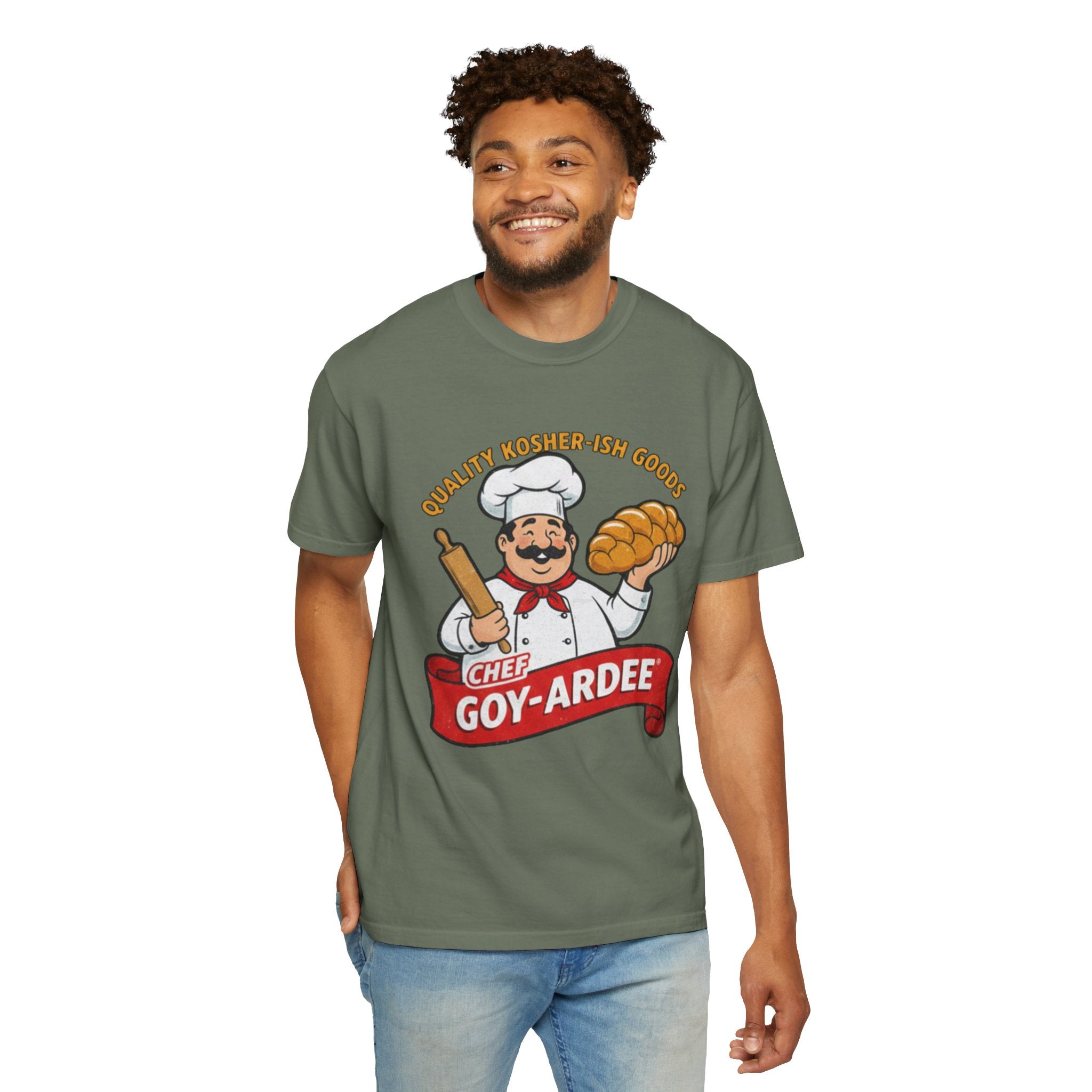 Chef Goy-Ardee graphic T-Shirt | Vintage Cartoon Baker Logo