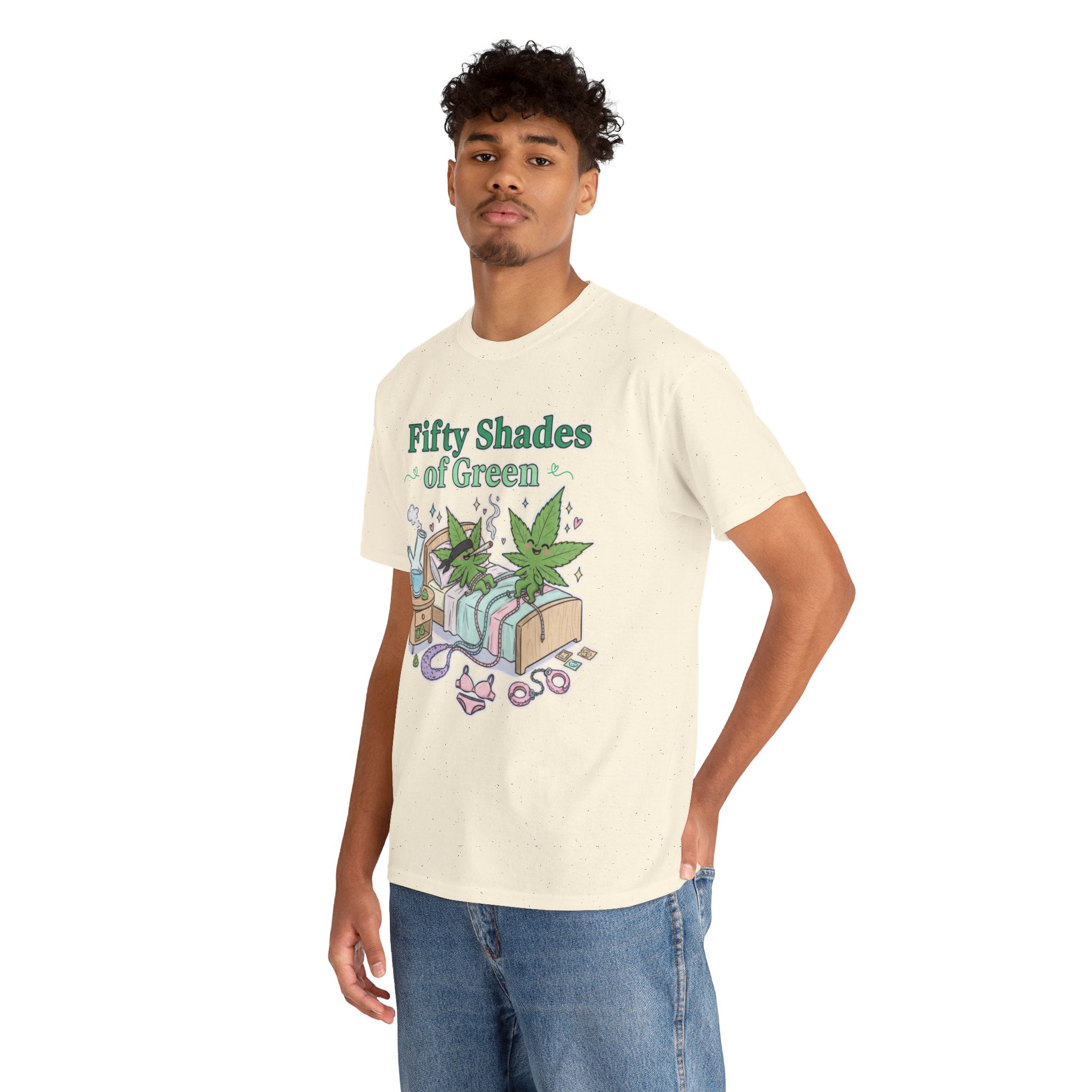 Fifty Shades of Green Unisex Tee | Funny Stoner Graphic Shirt