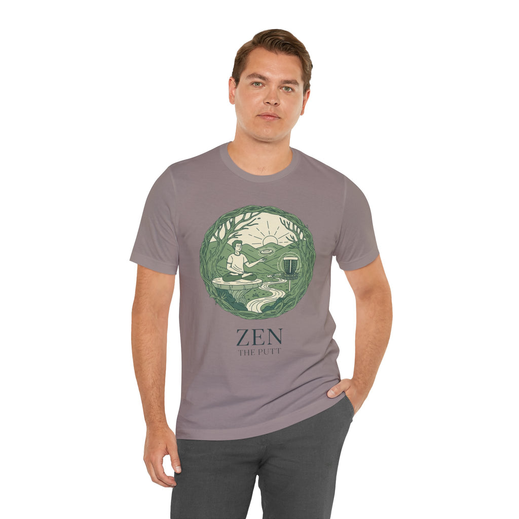 Zen Disc Golf Unisex Tee, Relaxed Fit T-Shirt for Nature Lovers, Gift for Mindfulness Practitioners, Bohemian Vibes, Stoner vibes