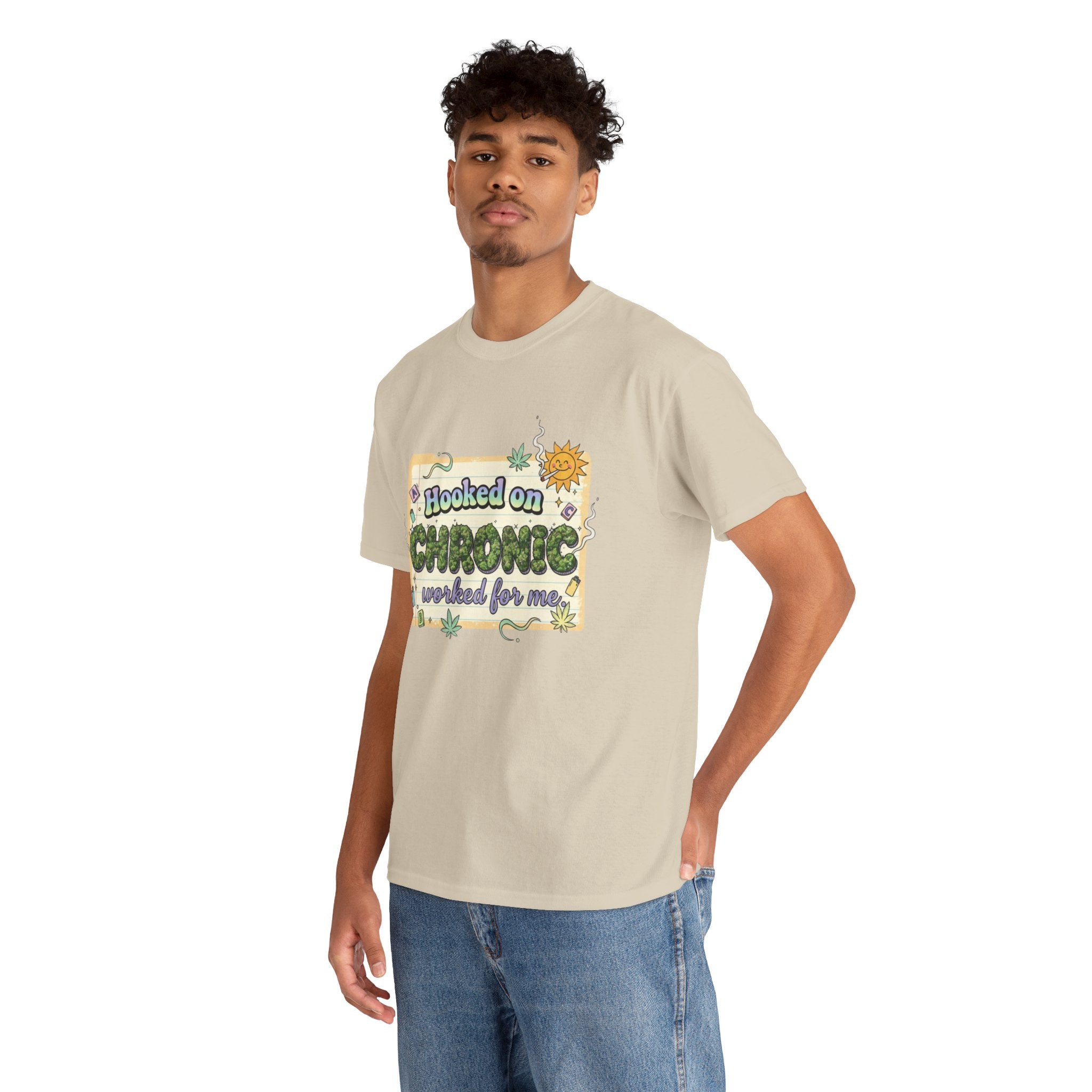 Hooked On Chronic 80's Nostalgia Stoner Parody Tee