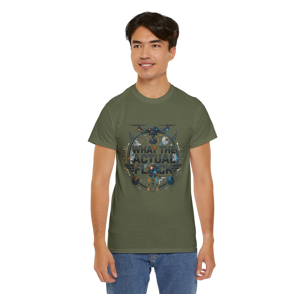 Drone ‘What The Actual Flock’ Tee — Funny Drone Pilot Shirt