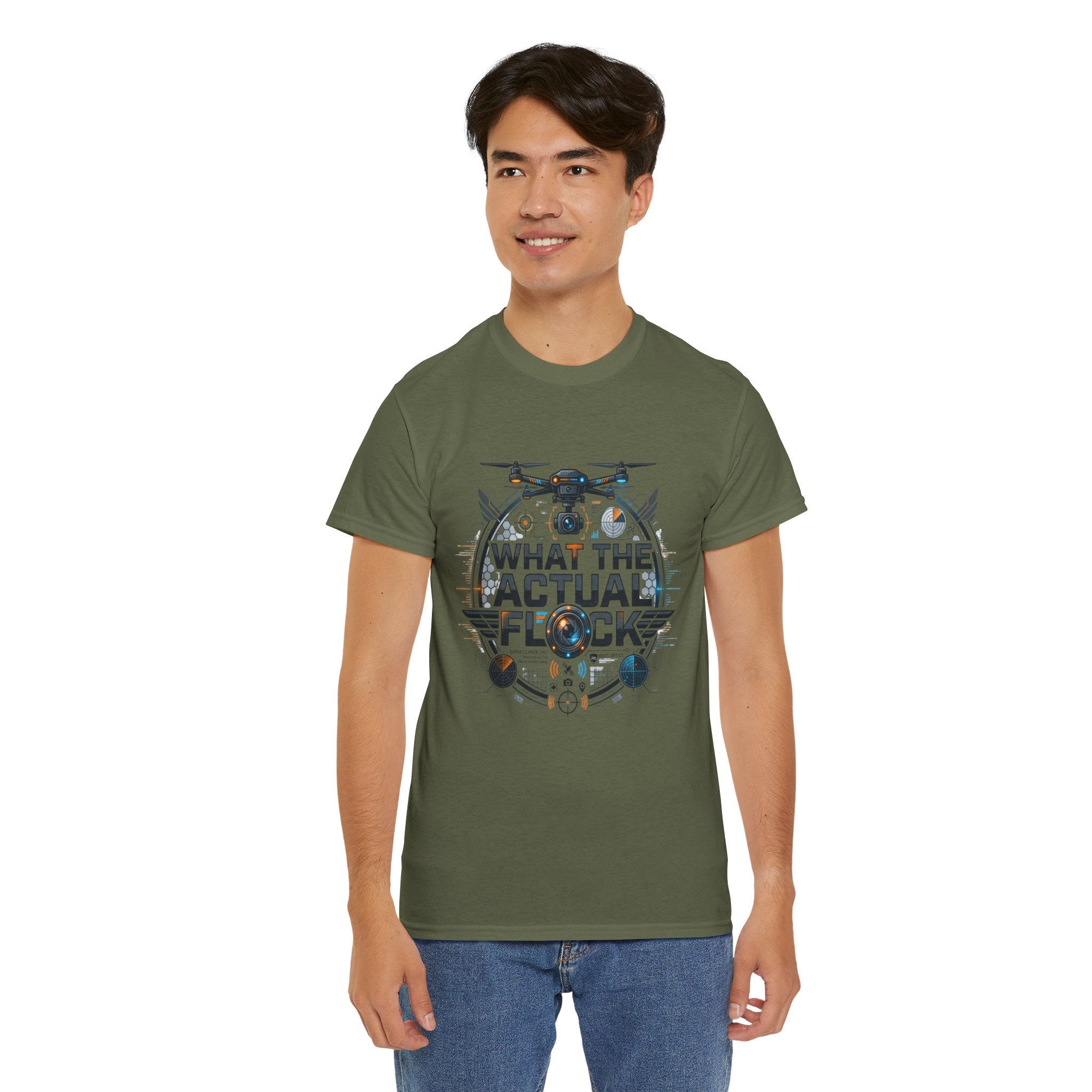 Drone ‘What The Actual Flock’ Tee — Funny Drone Pilot Shirt