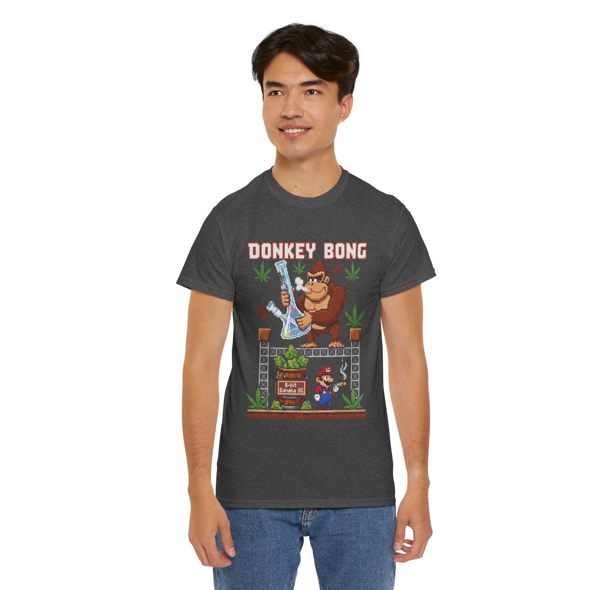 Donkey Bong Pixel Art Tee | Video Game Parody