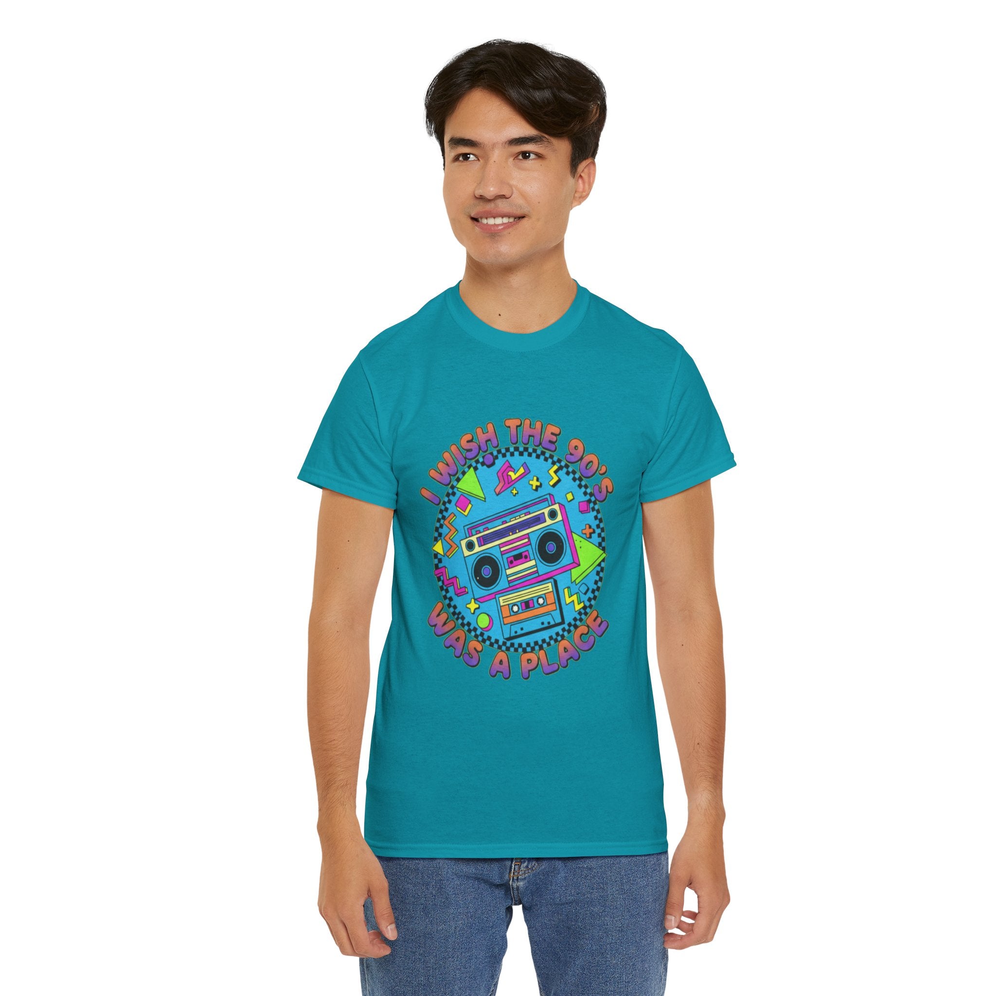 I Wish The 90s Was a Place Retro Boombox T-Shirt