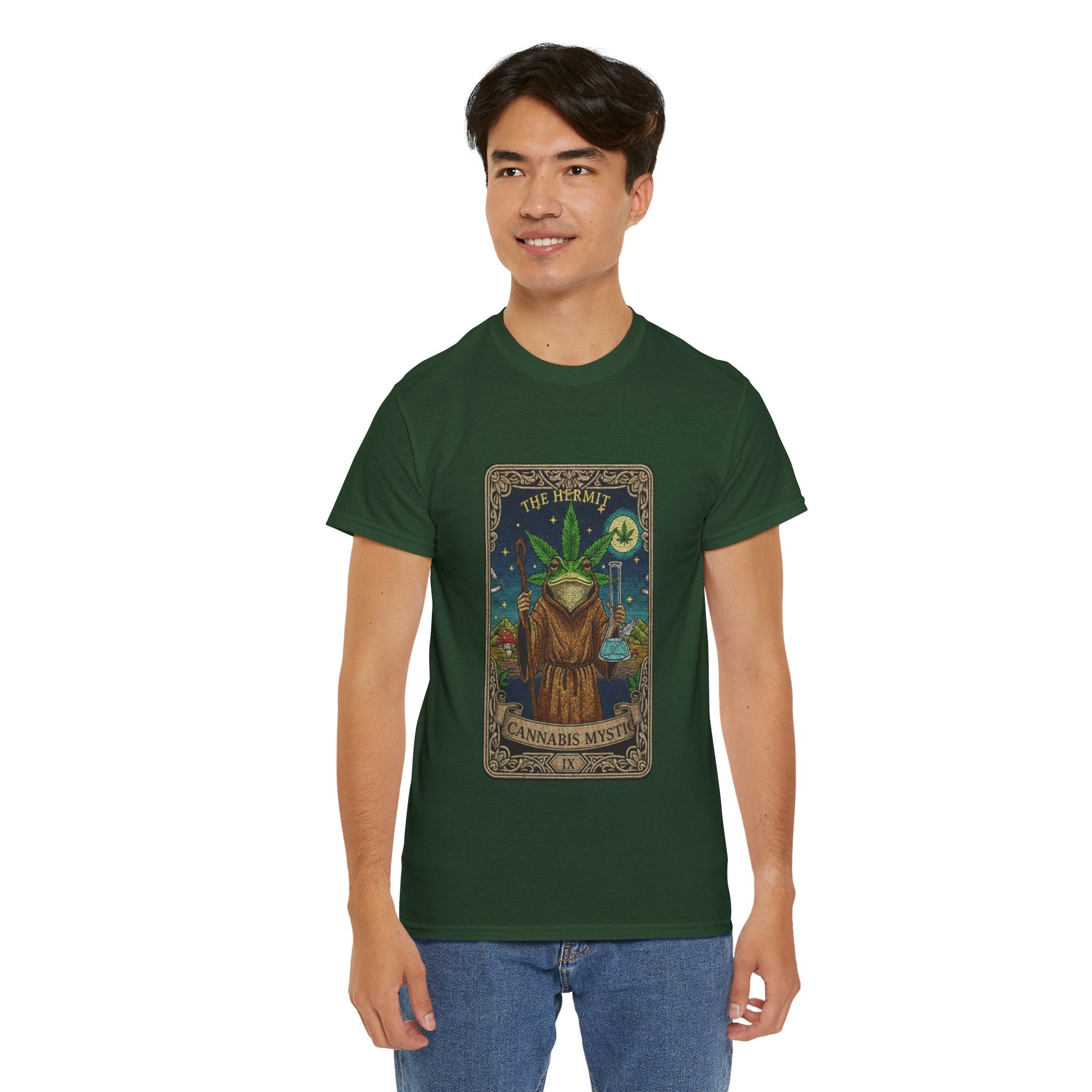 420 Mystic Hermit Tarot Tee | Psychedelic Plant Art