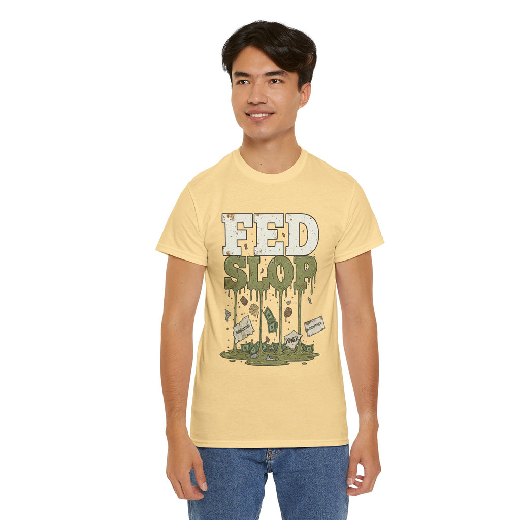 Fed Slop Military MRE Mess Hall Vintage Grunge T-Shirt | Conspiracy Critical Thinking