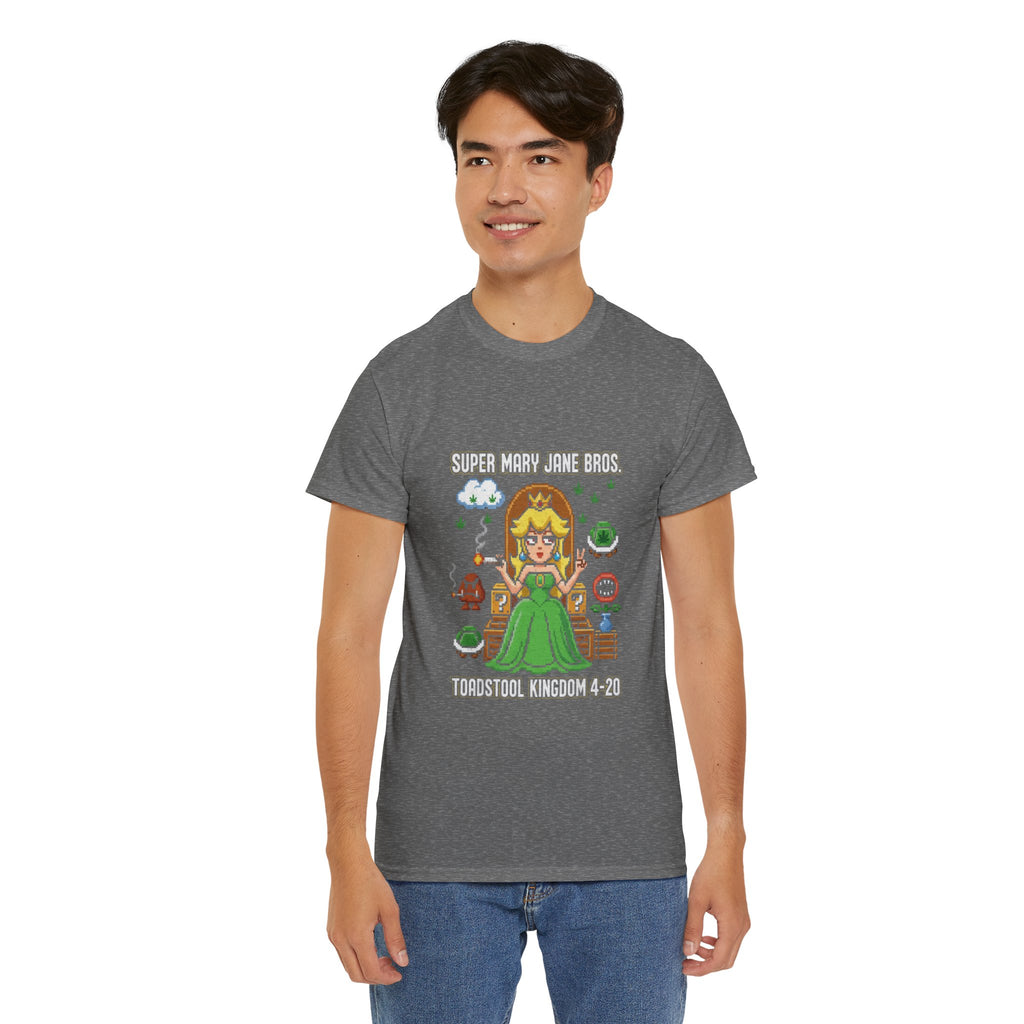 Super Mary Jane Bros Princess Mushroom Tee | Toadstool Kingdom 4-20 Nostalgic Gamer Shirt