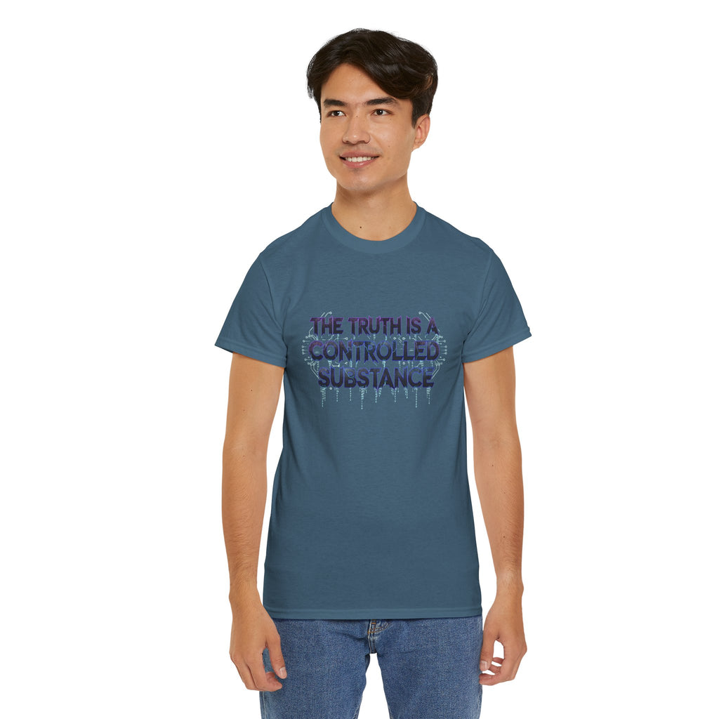 The Truth Is A Controlled Substance T Shirt Matrix Style Truth Seeker Conspiracy Tee